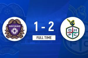 1-2！朱玟奎领衔，大田市民数据全面压制安养FC